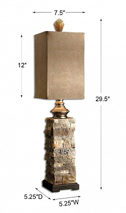 Настольная лампа UTTERMOST ANDEAN TABLE LAMP арт 29093-1: фото 3