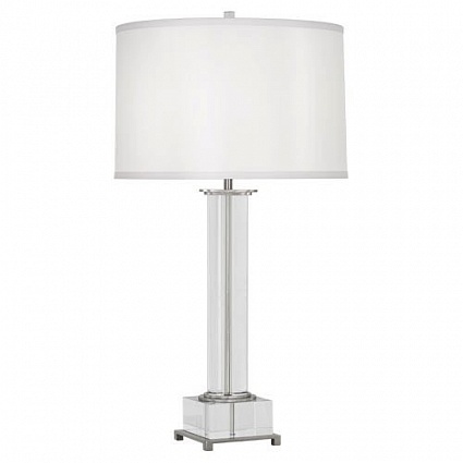 Настольная лампа Robert Abbey Williamsburg Finnie 17" Table Lamp Polished Nickel арт S359: фото 1