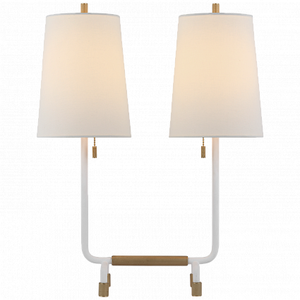 Настольная лампа Visual Comfort Adolfo Medium Desk Lamp White арт TOB3732PW/HAB-L: фото 1