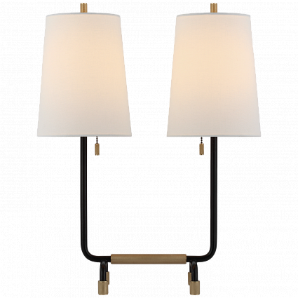 Настольная лампа Visual Comfort Adolfo Medium Desk Lamp Aged Iron арт TOB3732AI/HAB-L: фото 1