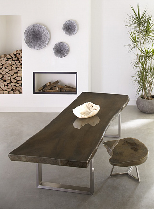 Коктейльный стол Phillips Collection Captured Edge Coffee Table Gray Stone арт PH97149: фото 7