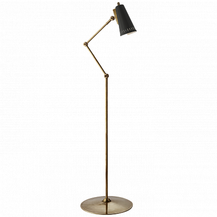 Напольная лампа Visual Comfort Antonio Articulating Floor Lamp Black арт TOB1231HAB-BLK: фото 1