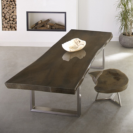Коктейльный стол Phillips Collection Captured Edge Coffee Table Gray Stone арт PH97149: фото 8