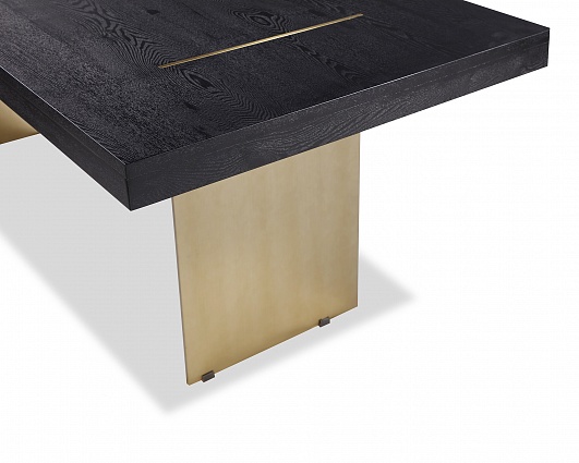 Обеденный стол Liang and Eimil UNMA DINING TABLE Black/Brass арт GM-DT-112: фото 5